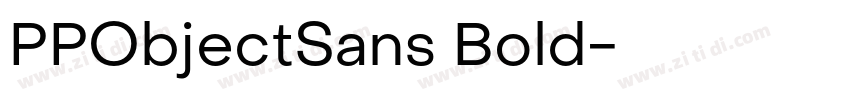 PPObjectSans Bold字体转换